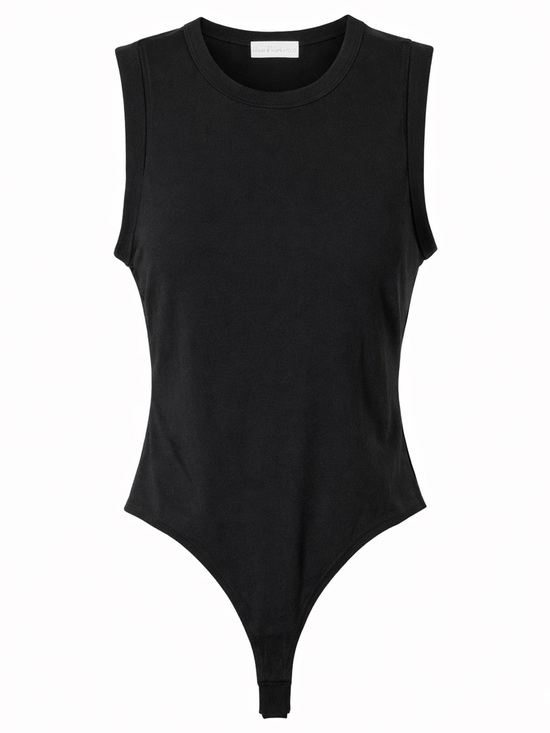 House of Harlow 1960 Tops - House of Harlow 1960 Black Bodysuit NWT Size S Sleeveless Cotton USA Made